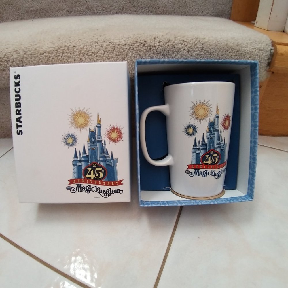 STARBUCKS Disney's  WDW Magic Kingdom 45th Anniversary  - NEW - Picture 3 of 14